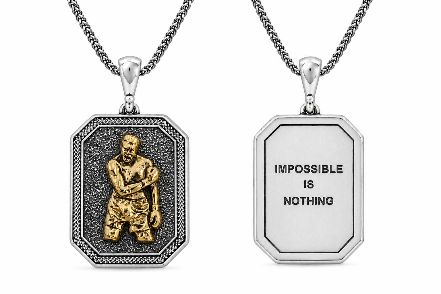 Impossible is nothing* Boxing Motivational Pendant