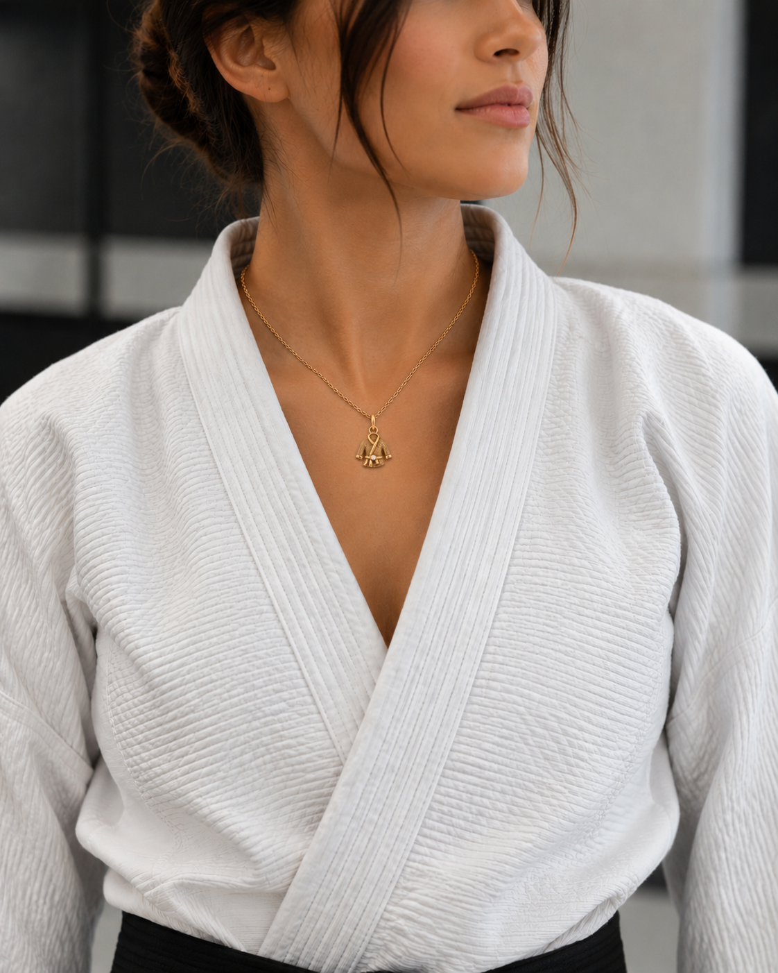 14K Gold Martial Art Gi Pendant