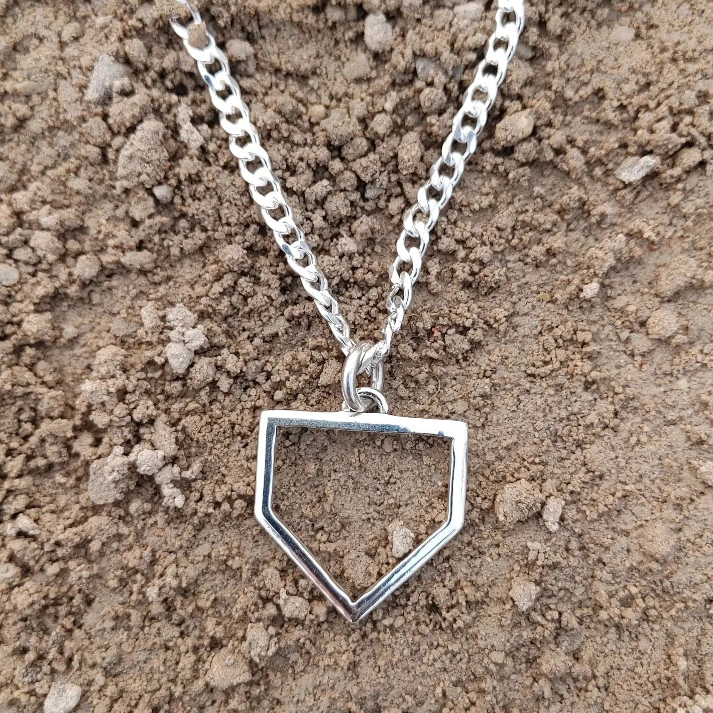 Baseball-Home-Plate-Anhänger