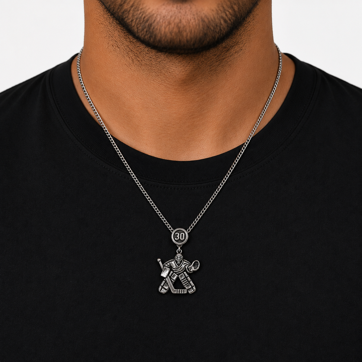 Personalized Hockey Goalie Pendant