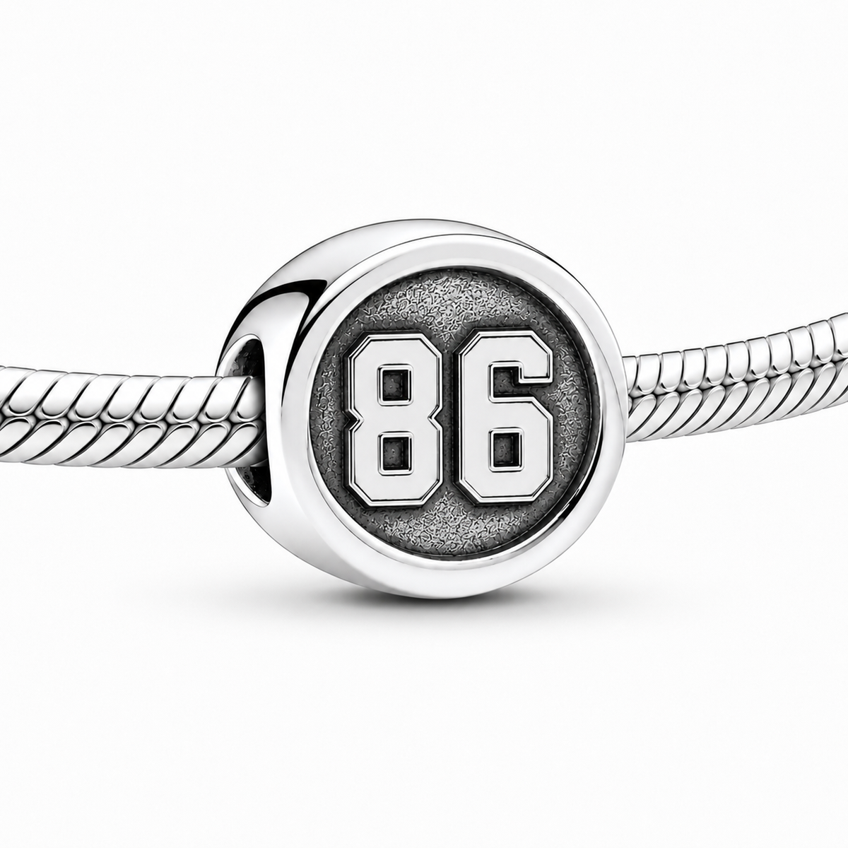 Hockey charm with your number (for Pandora bracelets)