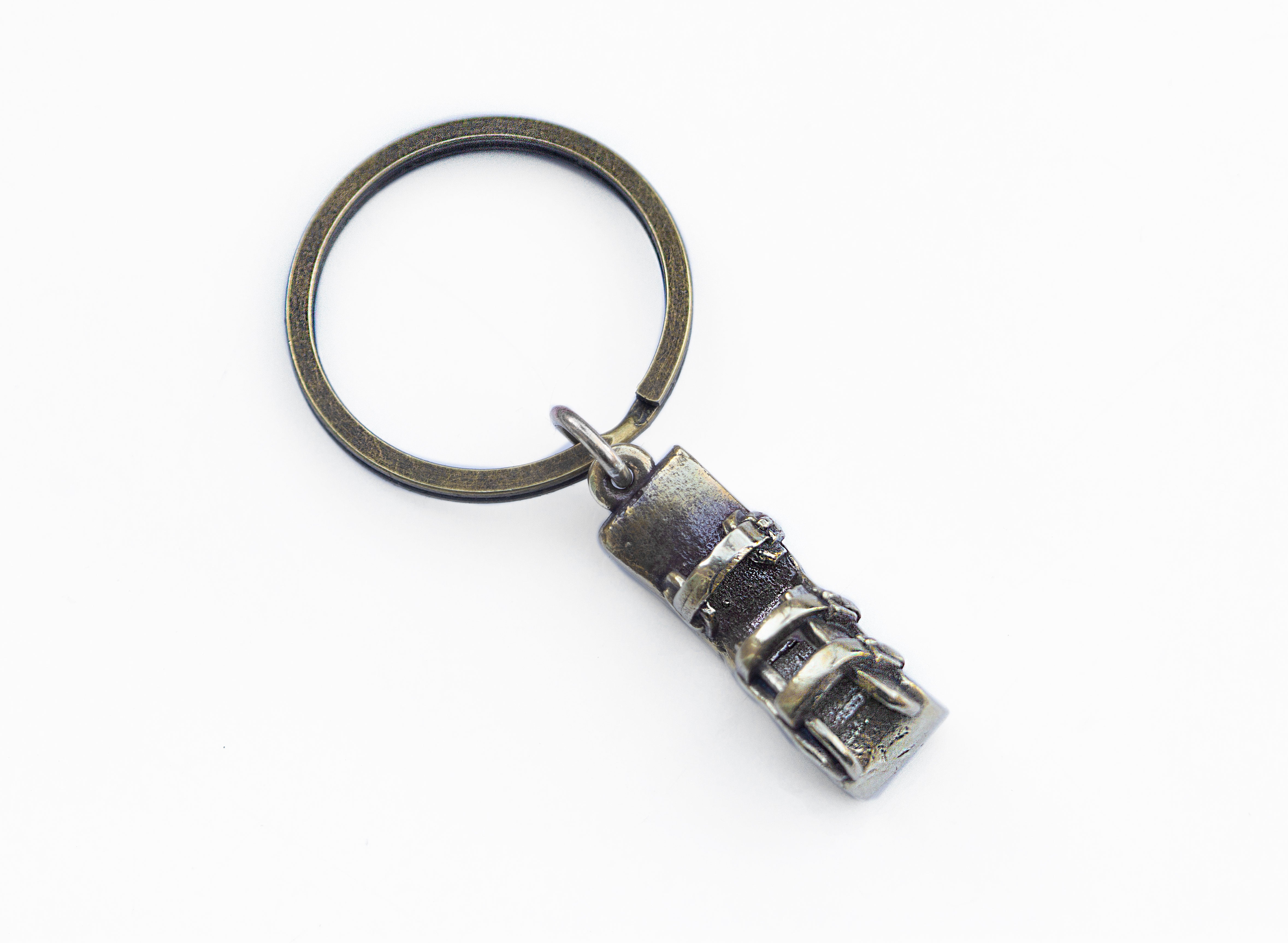 Hockey goalie pad keyring