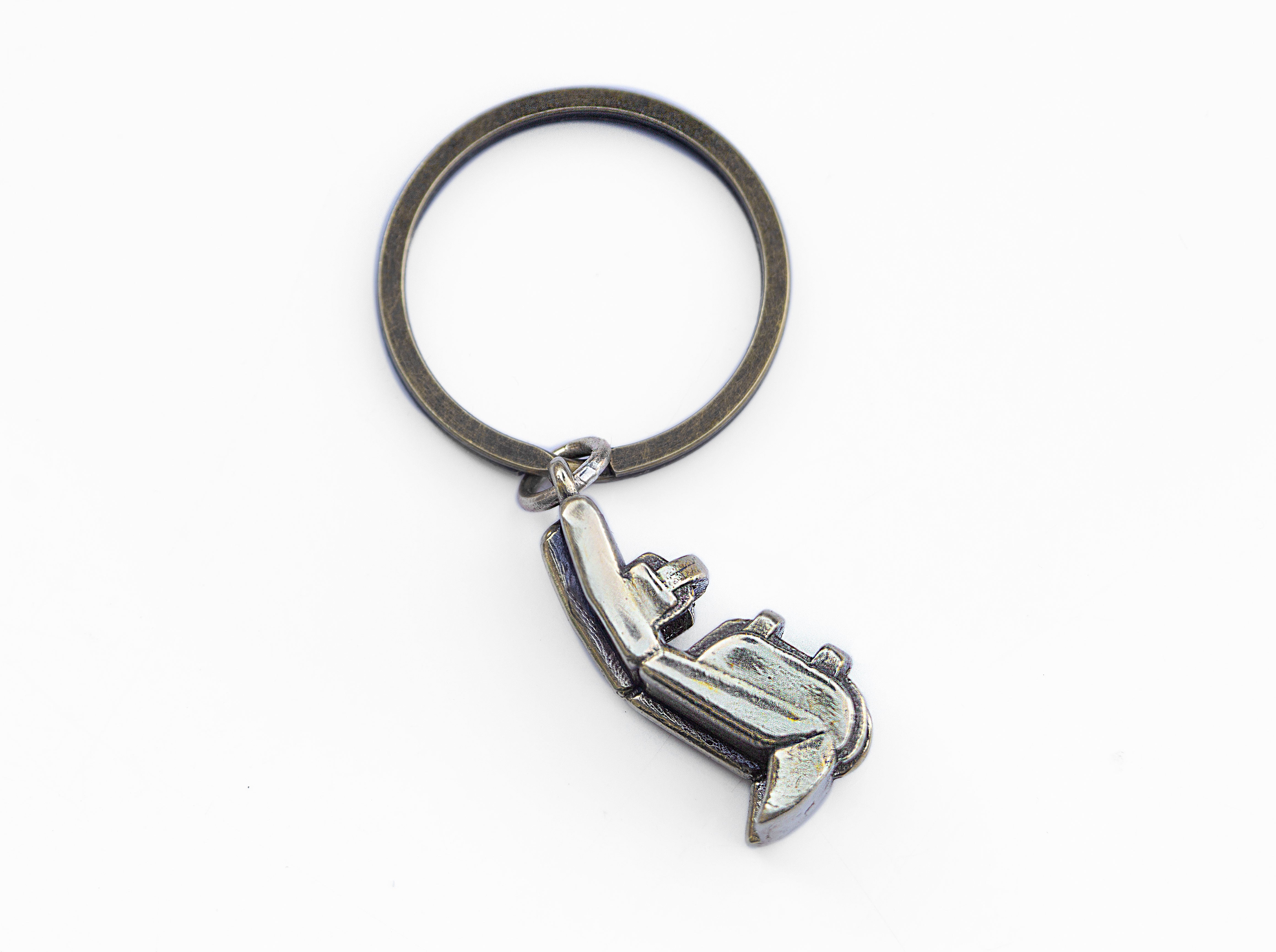 Hockey goalie pad keyring