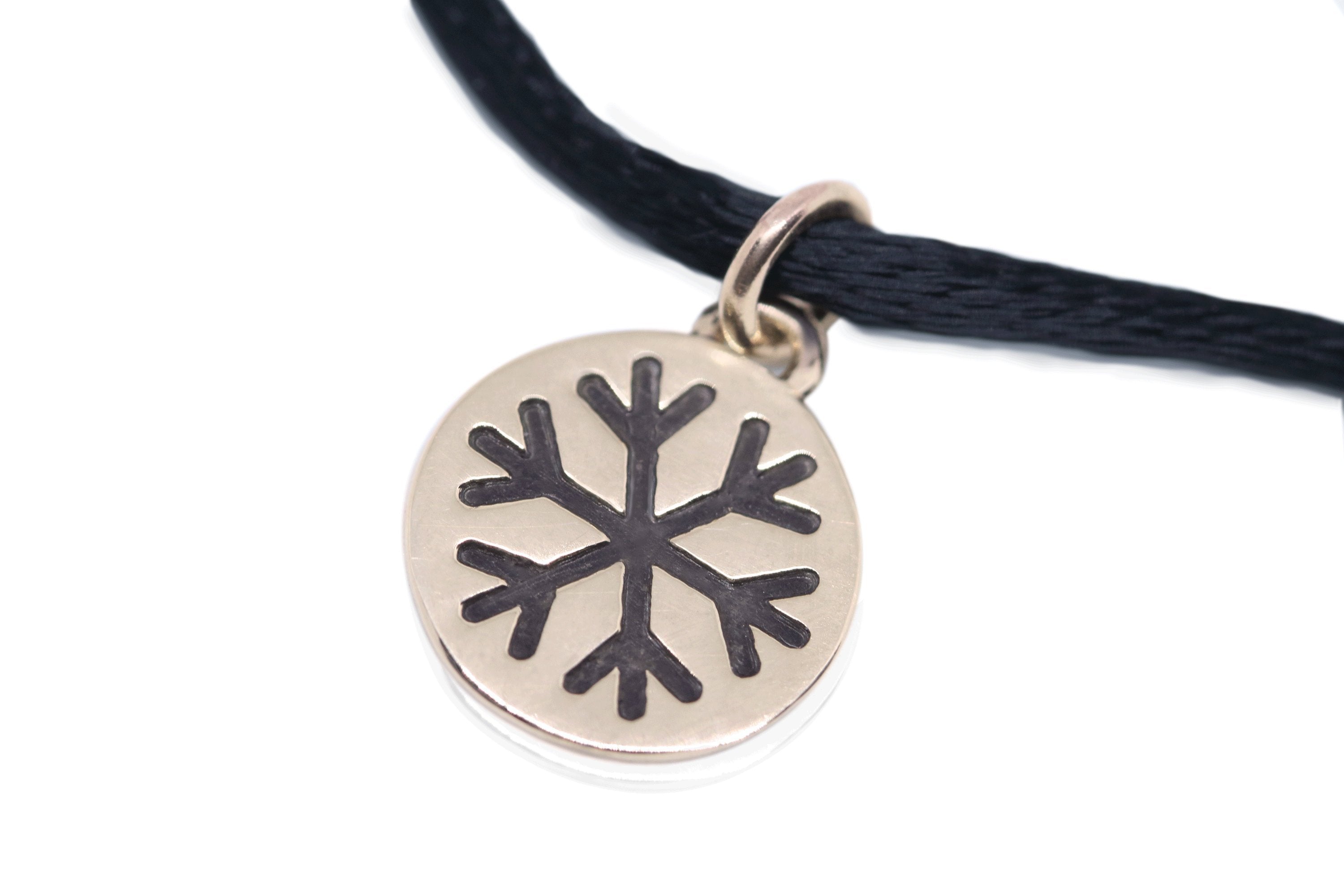 Schneeflocken-Goldhalskette, Sportschmuck, Synchro-Eiskunstlauf