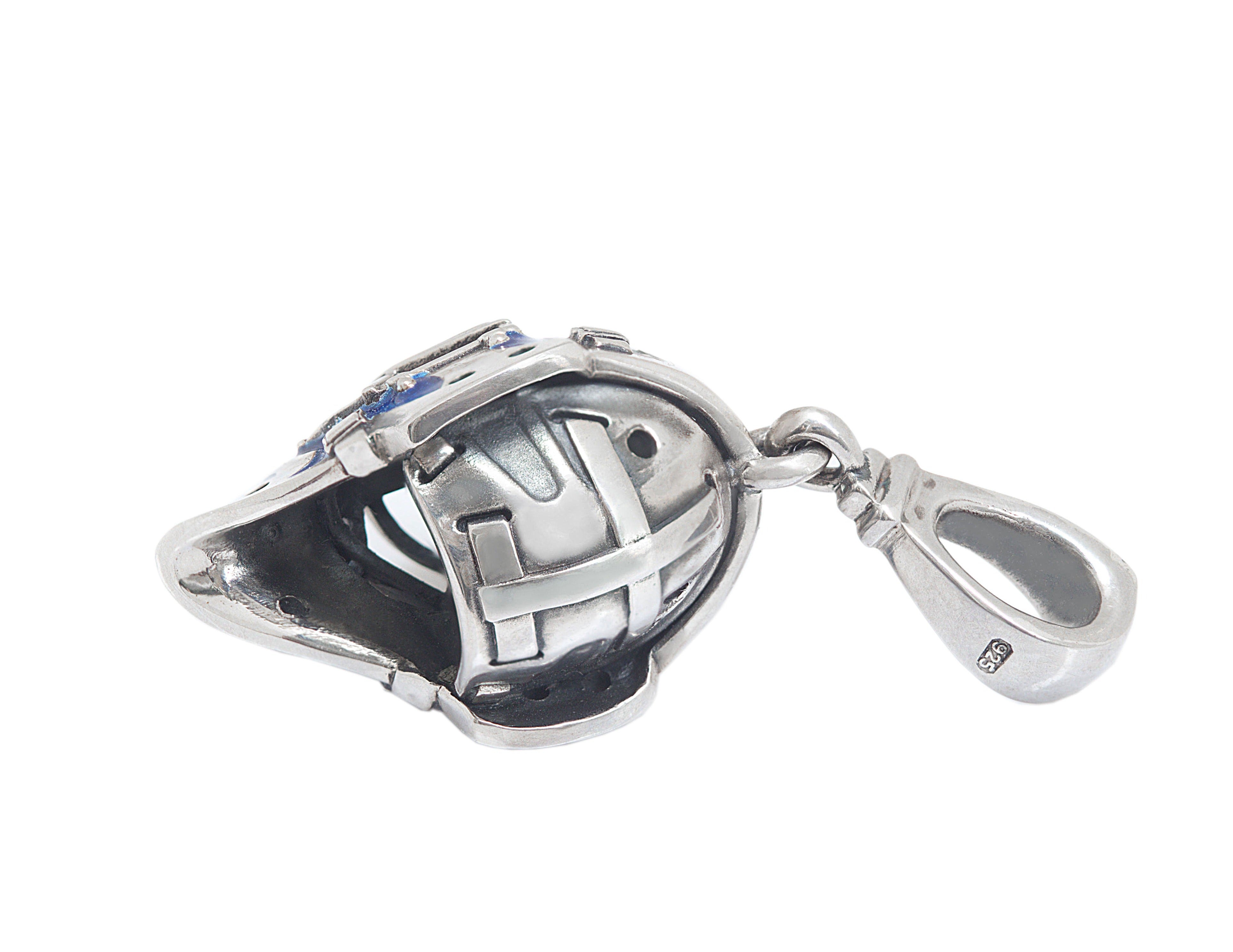 Quebec Hockey Goalie  Helmet Pendant