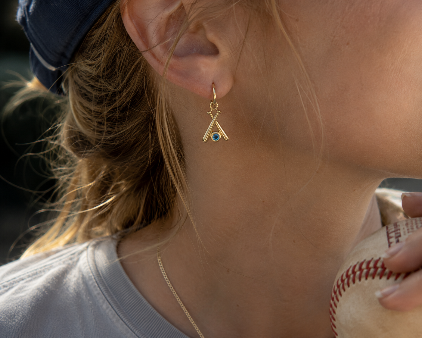 Collier de baseball en argent sterling