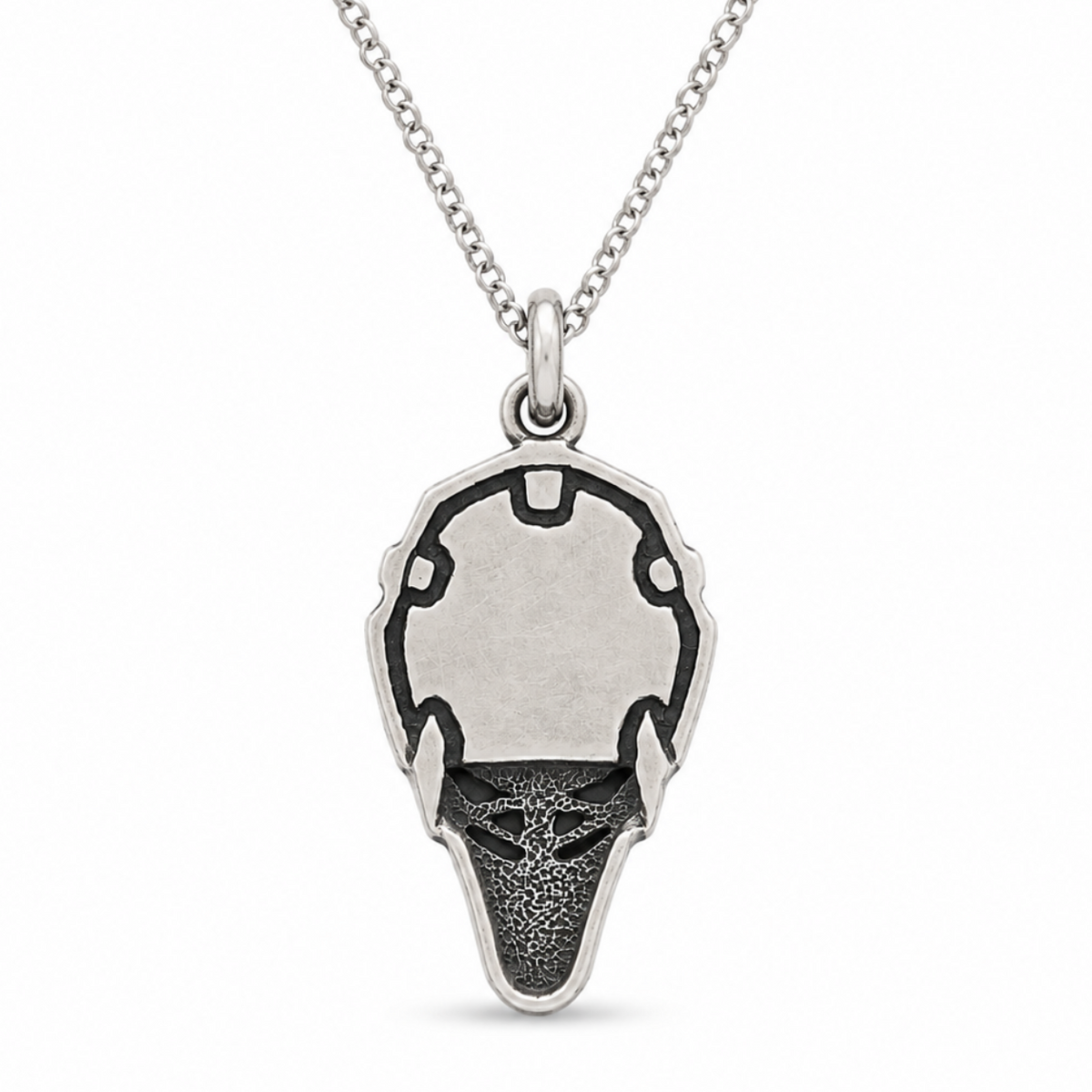 Personalized Sterling Silver Hockey Goalie Mask Pendant