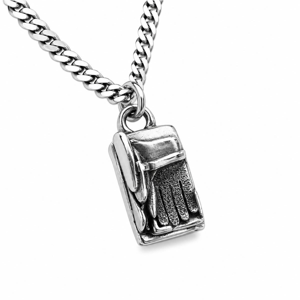 Personalized Sterling Silver Hockey Goalie Blocker