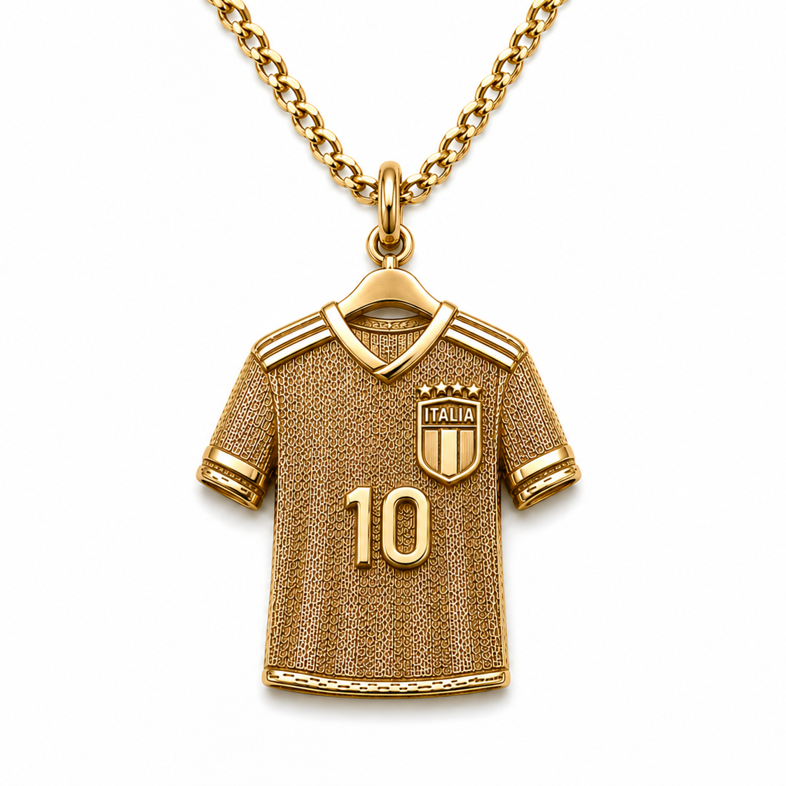 Custom 14k Gold soccer jersey pendant