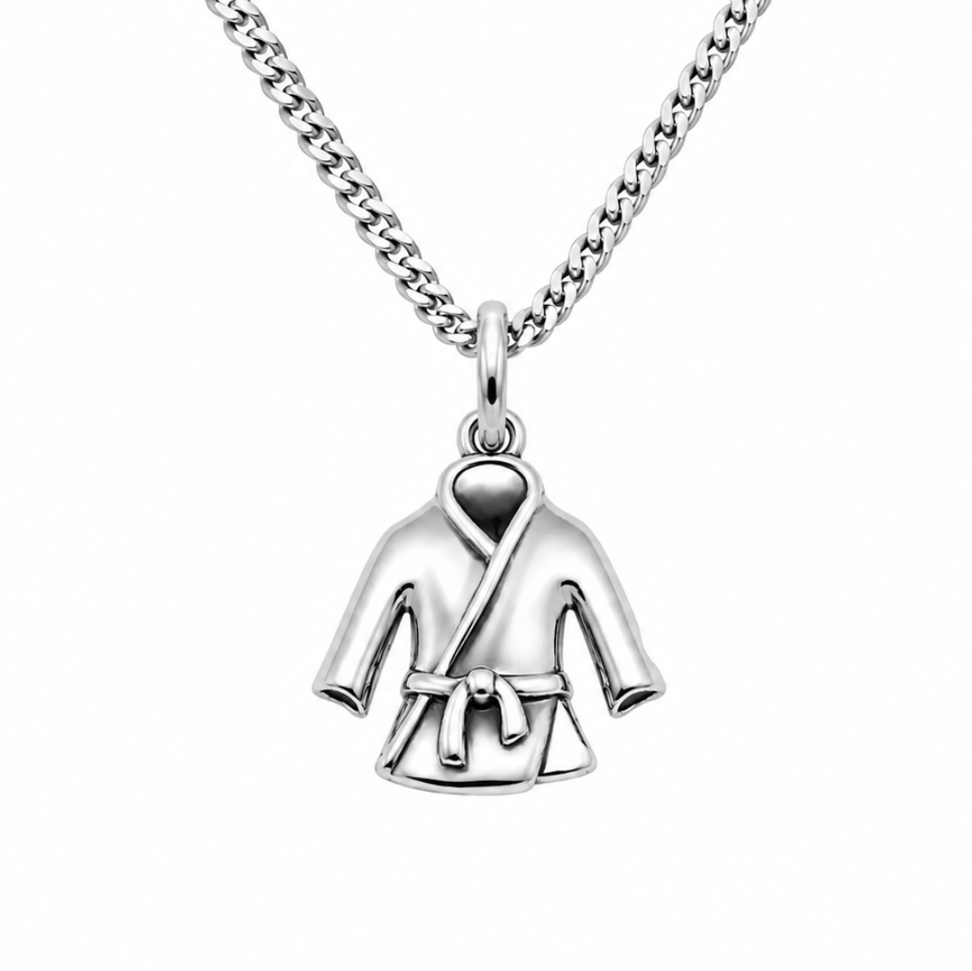 Sterling Silver Martial Art Gi Pendant
