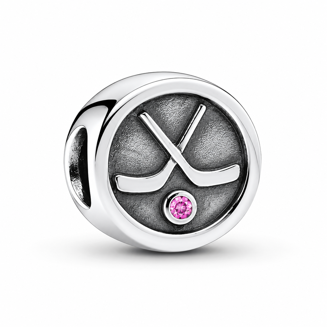 Hockey charm with your birthstone (for Pandora bracelets)