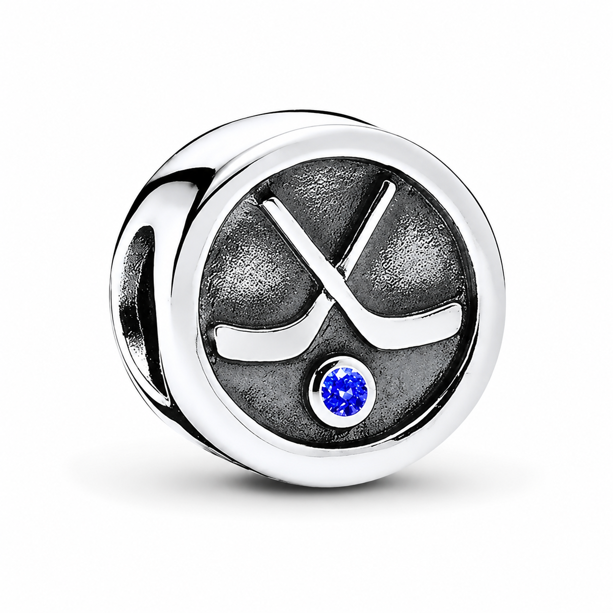 Hockey charm with your birthstone (for Pandora bracelets)
