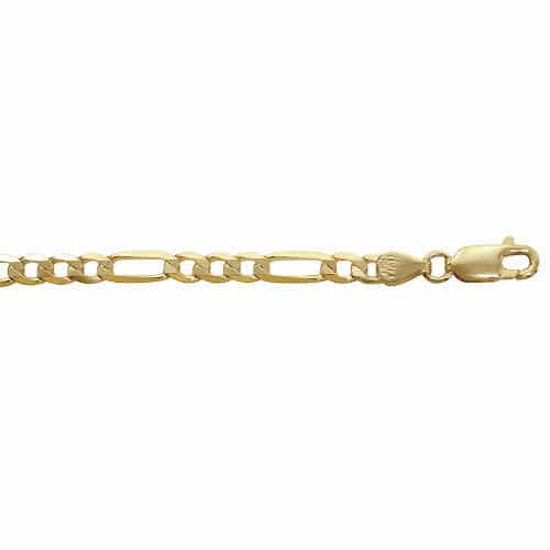 10K Yellow Gold Figaro chain  1.9mm