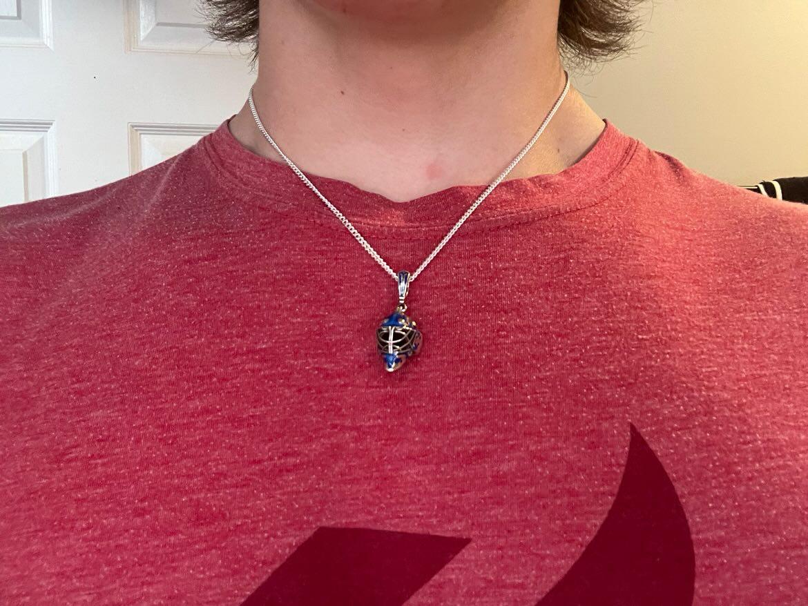 Quebec Hockey Goalie  Helmet Pendant