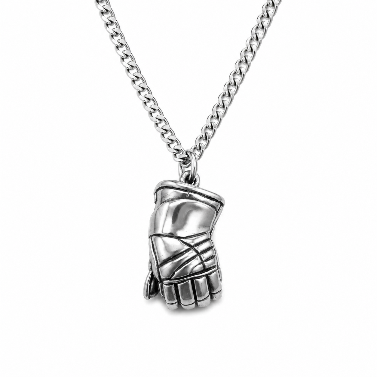 Personalisierter Hockeyhandschuh-Anhänger aus Sterlingsilber