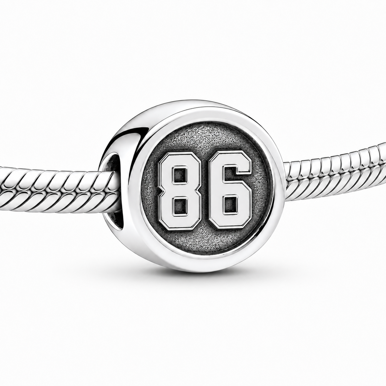 Hockey charm with your number (for Pandora bracelets)