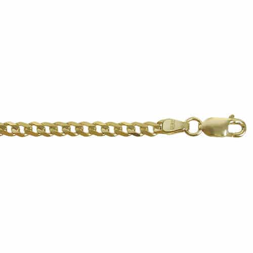 Chaîne gourmette en Or Jaune 10K 2.3mm