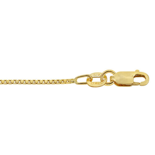 10K Yellow Gold box chain  1mm