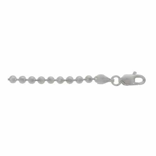 Chaîne de perles en argent sterling