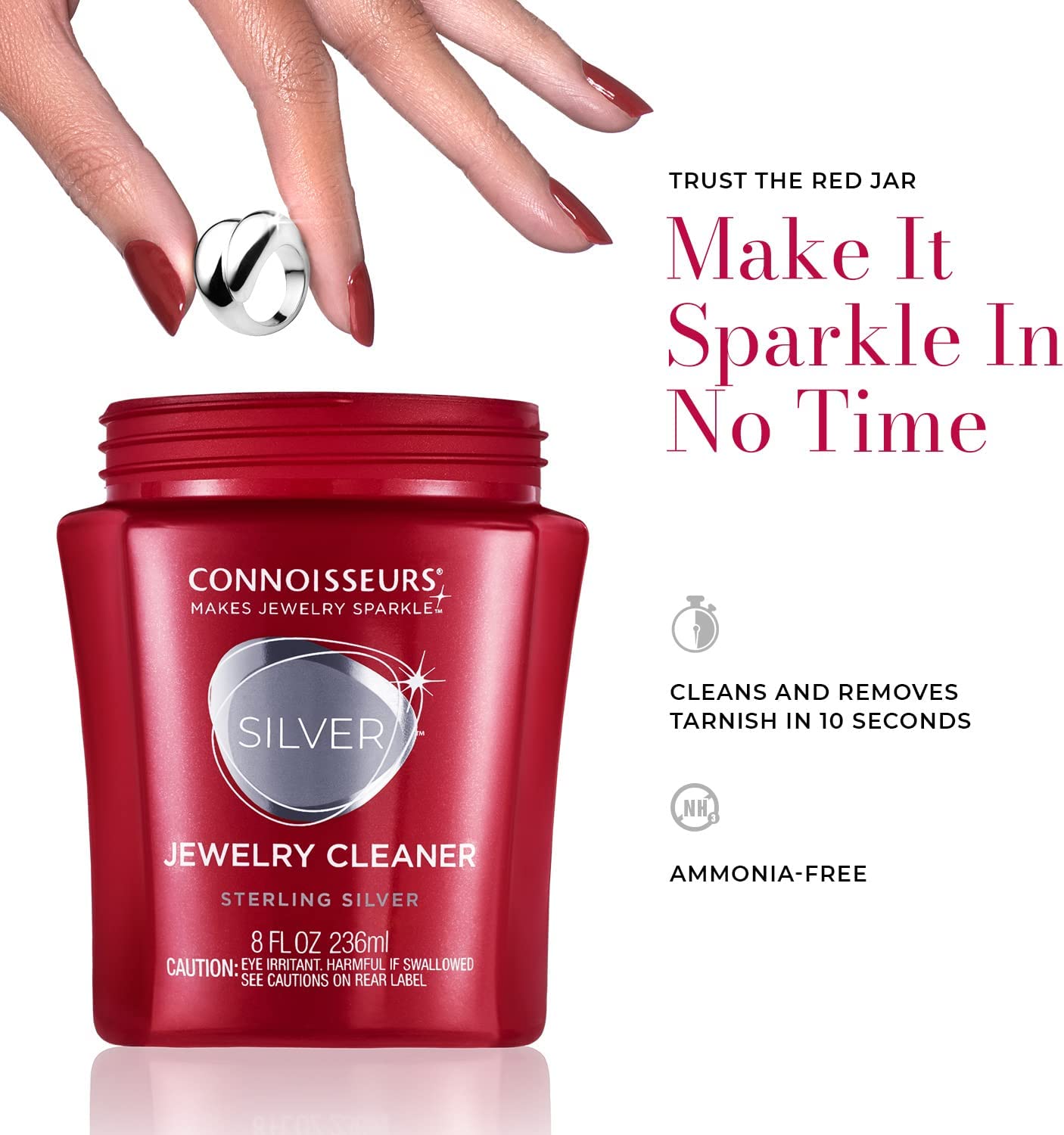Connoisseurs Jewelry Cleaner Silver 8oz